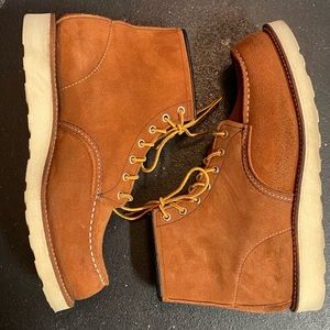 Red Wing Men's Suede Leather Heritage 8810 6" Moc Toe Lace Up Limited Release